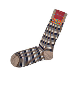 Marcoliani Marcoliani sokken simple stripe cappuccino