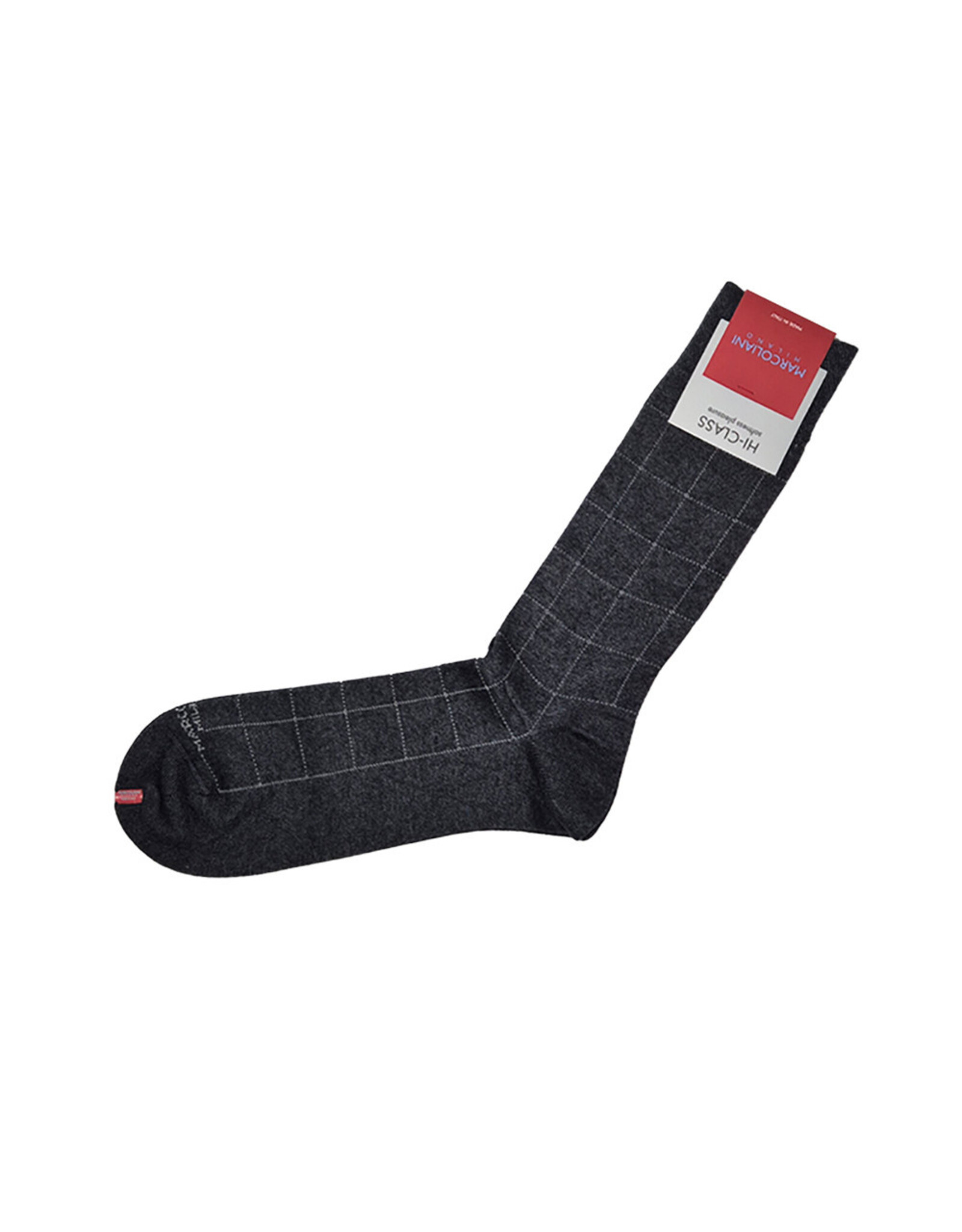 Marcoliani Marcoliani sokken windowpane asphalt 4393T/076 41-45