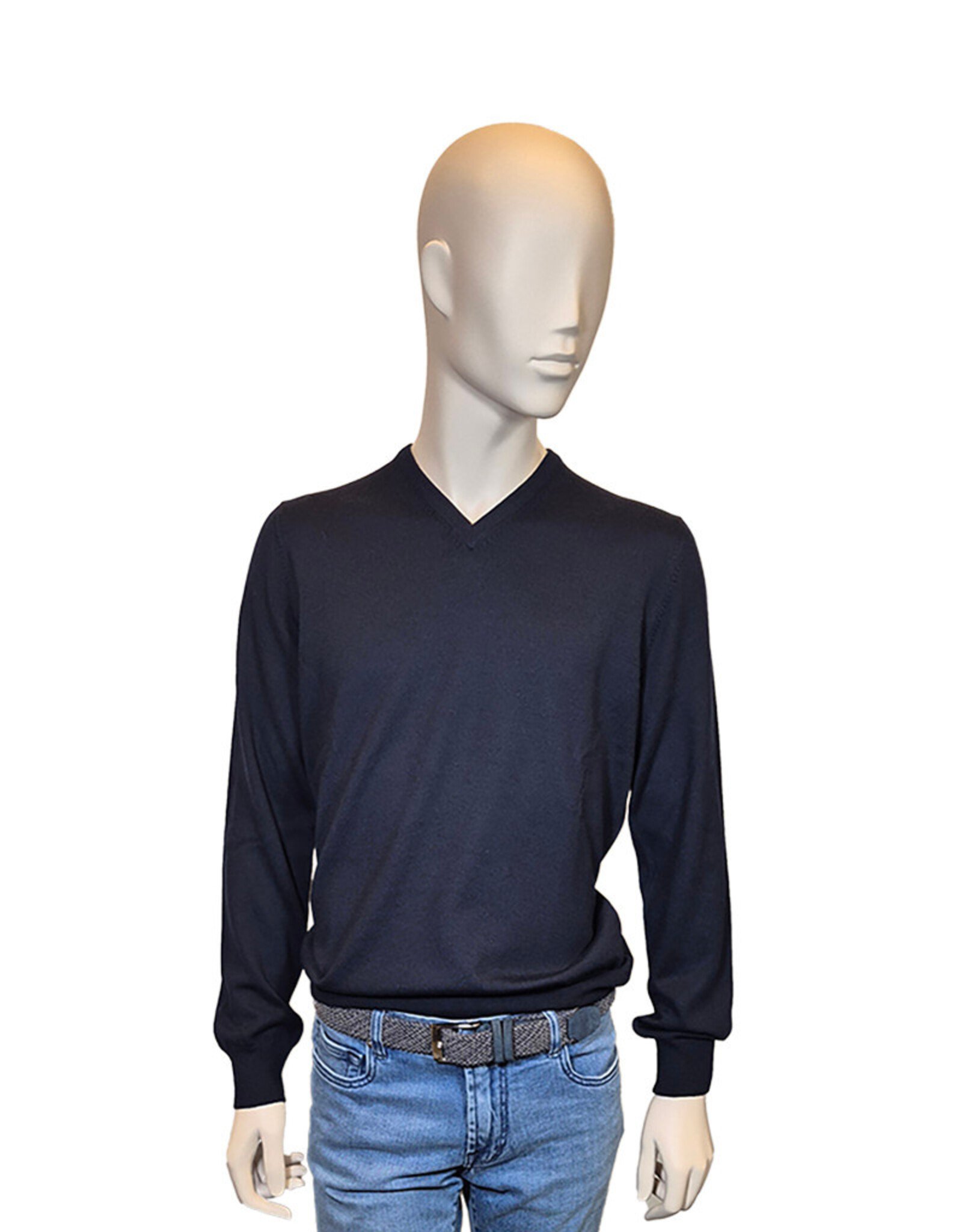 Gran Sasso Sandmore's pull V-hals S blauw 14230/598 M: 57182