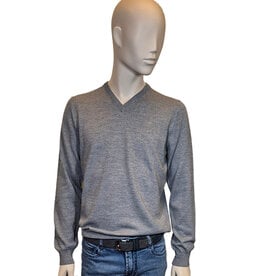 Gran Sasso Sandmore's pull V-hals S grijs