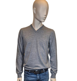 Gran Sasso Sandmore's sweater V-hals S grey