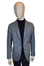 Tombolini Tombolini vest blauw ruit ILVR/Q727 G116
