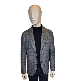 Latorre Gabiati vest grijs-blauw ruit