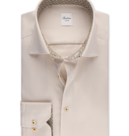 Stenströms Stenströms shirt beige houndstooth Regular