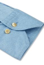 Stenströms Stenströms shirt flannel light blue Slimline 774721-8280/120