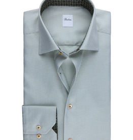 Stenströms Stenströms shirt green houndstooth Slimline