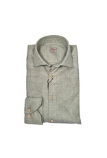 Stenströms Stenströms shirt flannel light green Slimline 712711-9025/400