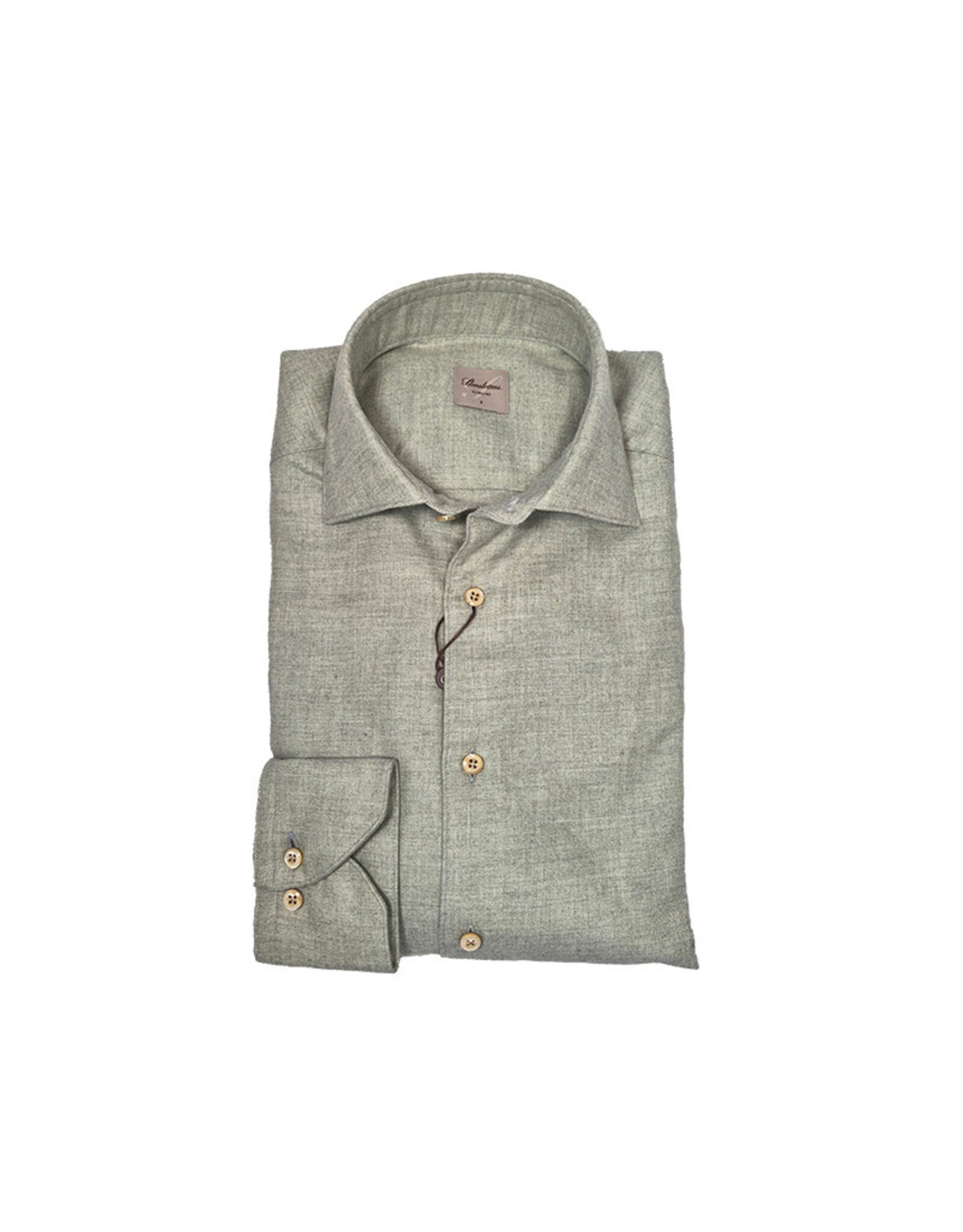 Stenströms Stenströms shirt flannel light green Slimline 712711-9025/400