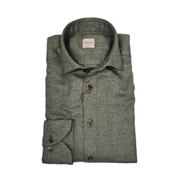 Stenströms Stenströms shirt flannel green Slimline