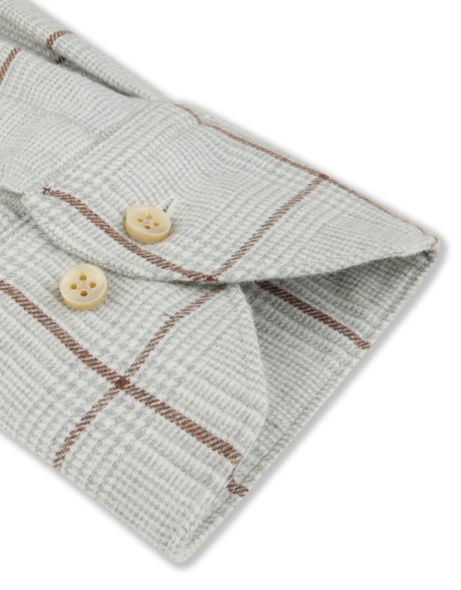 Stenströms Stenströms hemd flanel grijs ruit Regular 612711-9043/313