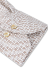 Stenströms Stenströms hemd flanel beige ruit Regular 612711-9036/233