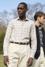 Stenströms Stenströms shirt flannel grey check Regular  612711-9043/313