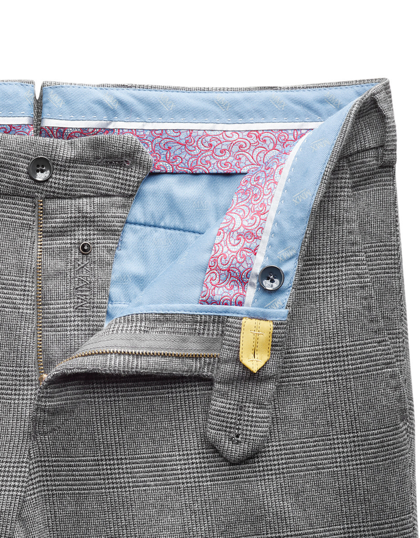 MMX MMX trousers cotton grey check Leo