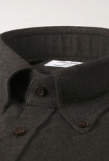 Stenströms Stenströms shirt flannel brown Slimline 712261-7635/280