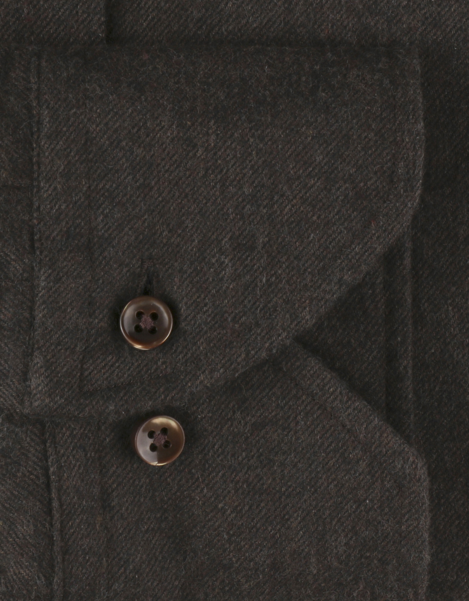 Stenströms Stenströms shirt flannel brown Slimline 712261-7635/280