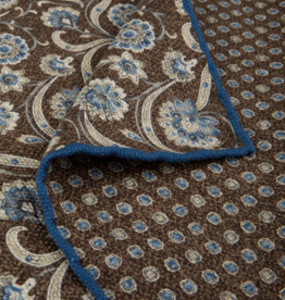 Stenströms Stenströms pocket square brown patterned