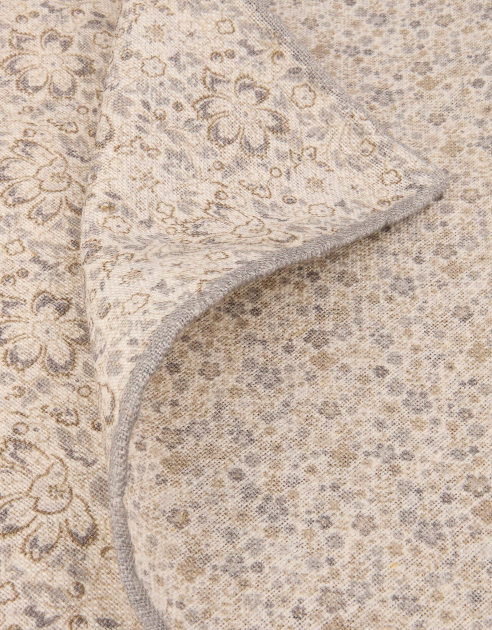 Stenströms Stenströms pocket square light grey patterned 923445/301