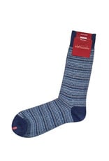 Marcoliani Marcoliani socks T-shirt stripe denim blue 4888T/320