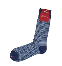 Marcoliani Marcoliani socks T-shirt stripe denim blue