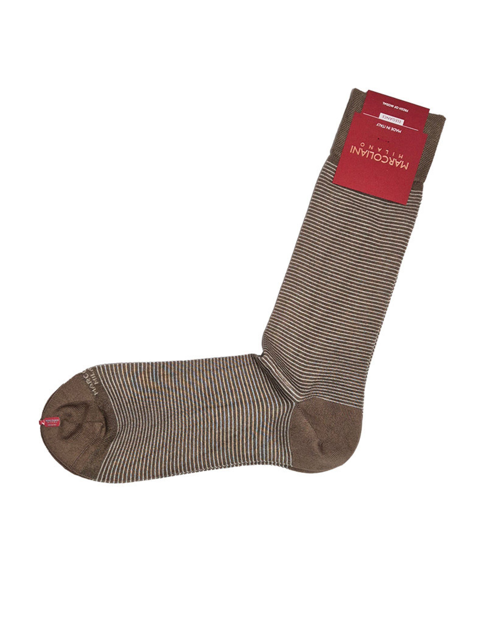 Marcoliani Marcoliani socks Chic stripe cappuccino 4886T/258 41-45