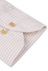 Stenströms Stenströms hemd beige streep Slimline 774281-9190/212