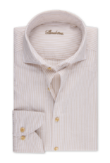 Stenströms Stenströms hemd beige streep Regular 674281-9190/212