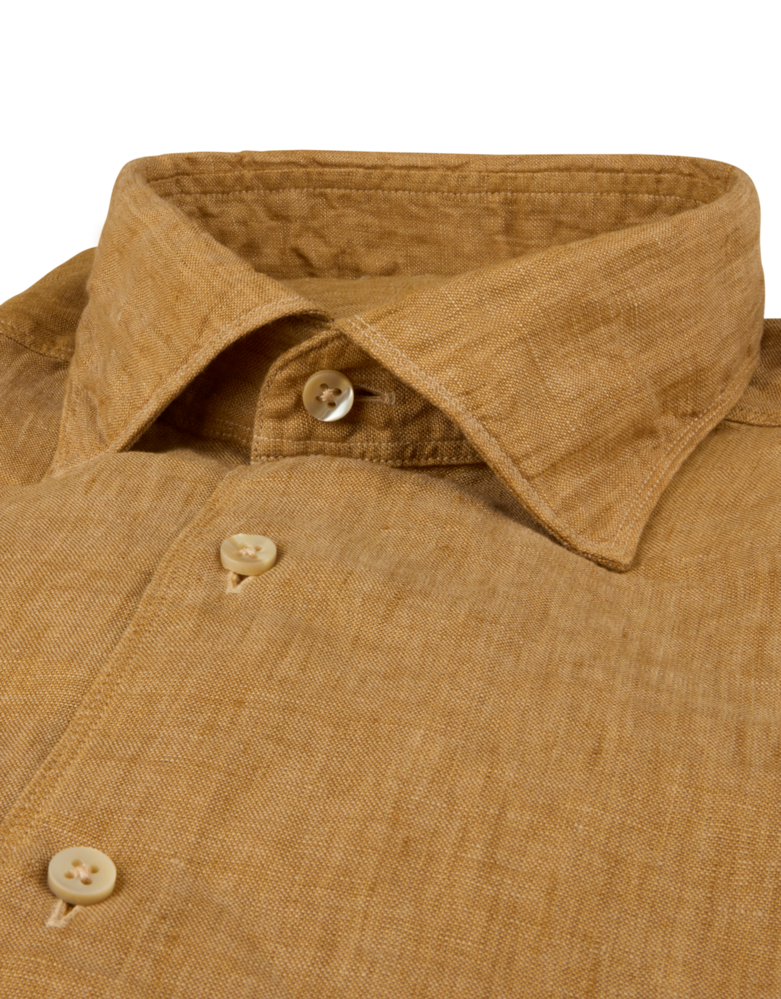 Stenströms Stenströms hemd beige linnen Slimline 774721-9170/240