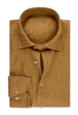 Stenströms Stenströms hemd beige linnen Slimline 774721-9170/240