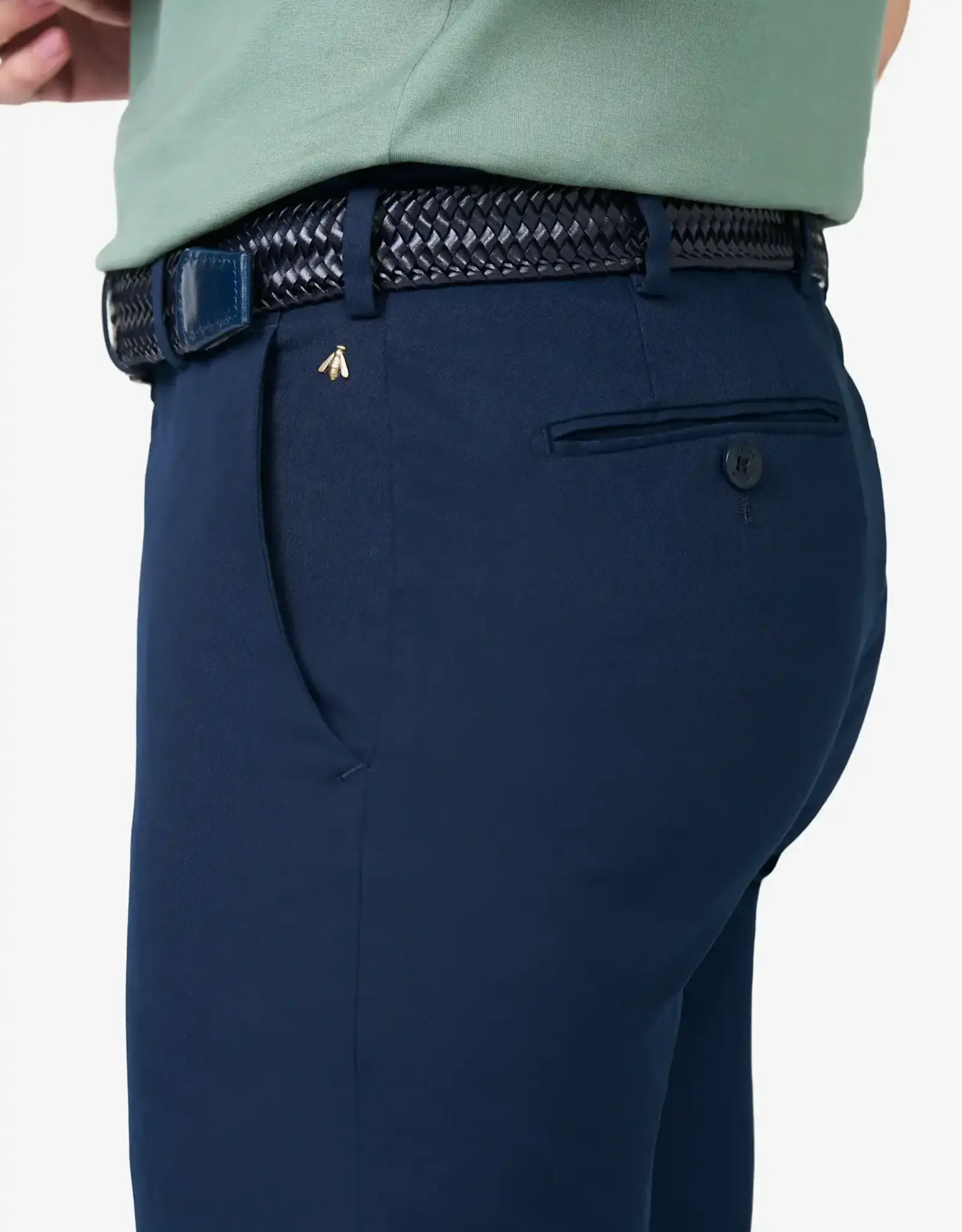 Meyer Exclusive Meyer Exclusive trousers cotton blue Bonn 8142/20