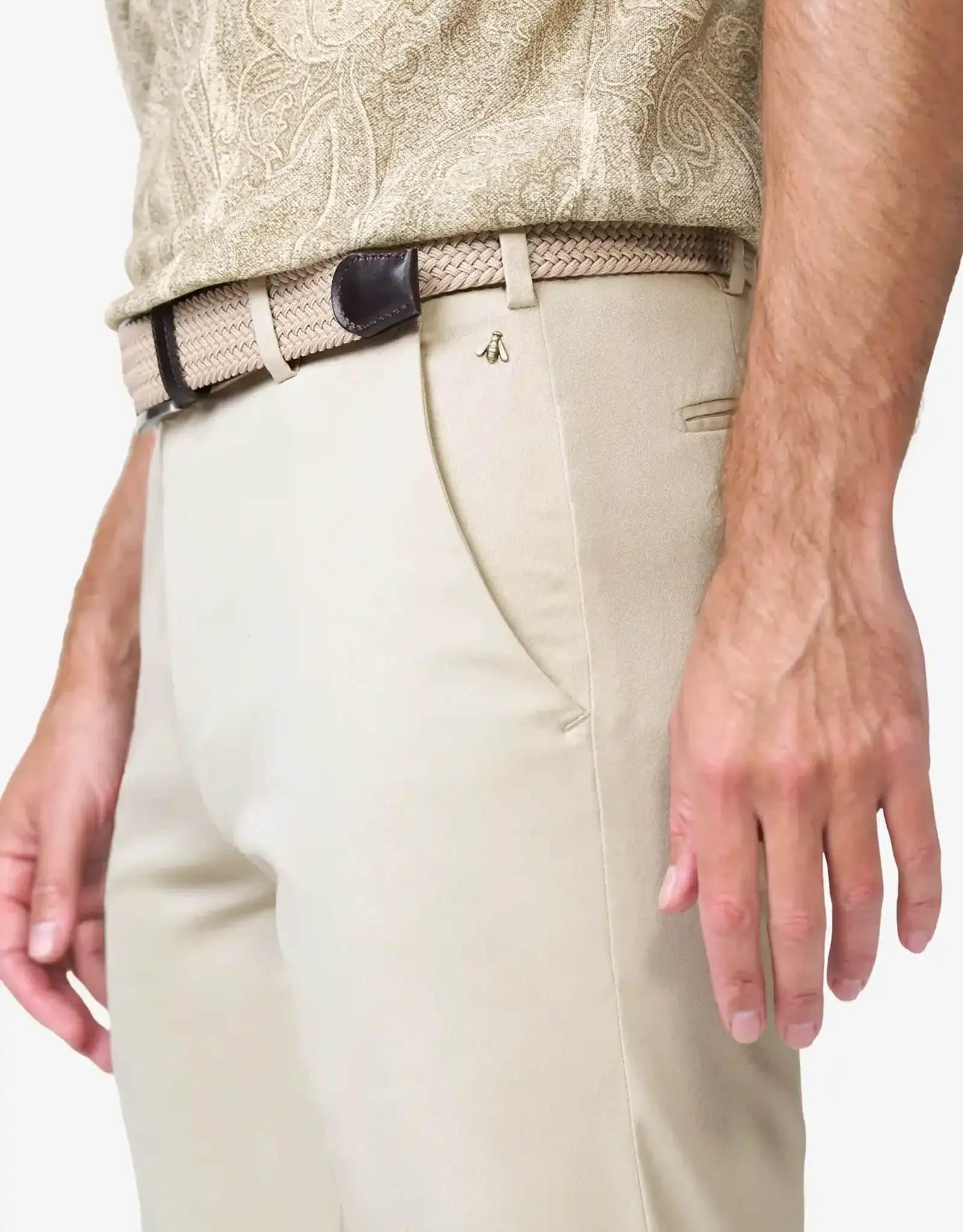 Meyer Exclusive Meyer Exclusive trousers cotton off white Bonn  8142/31