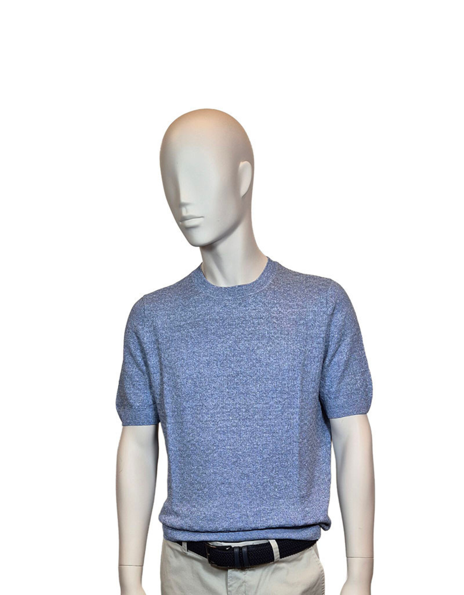 Gran Sasso Sandmore's T-shirt crew neck blue linen 18668/565 M:57169