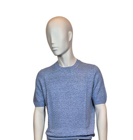 Gran Sasso Sandmore's T-shirt crew neck blue linen