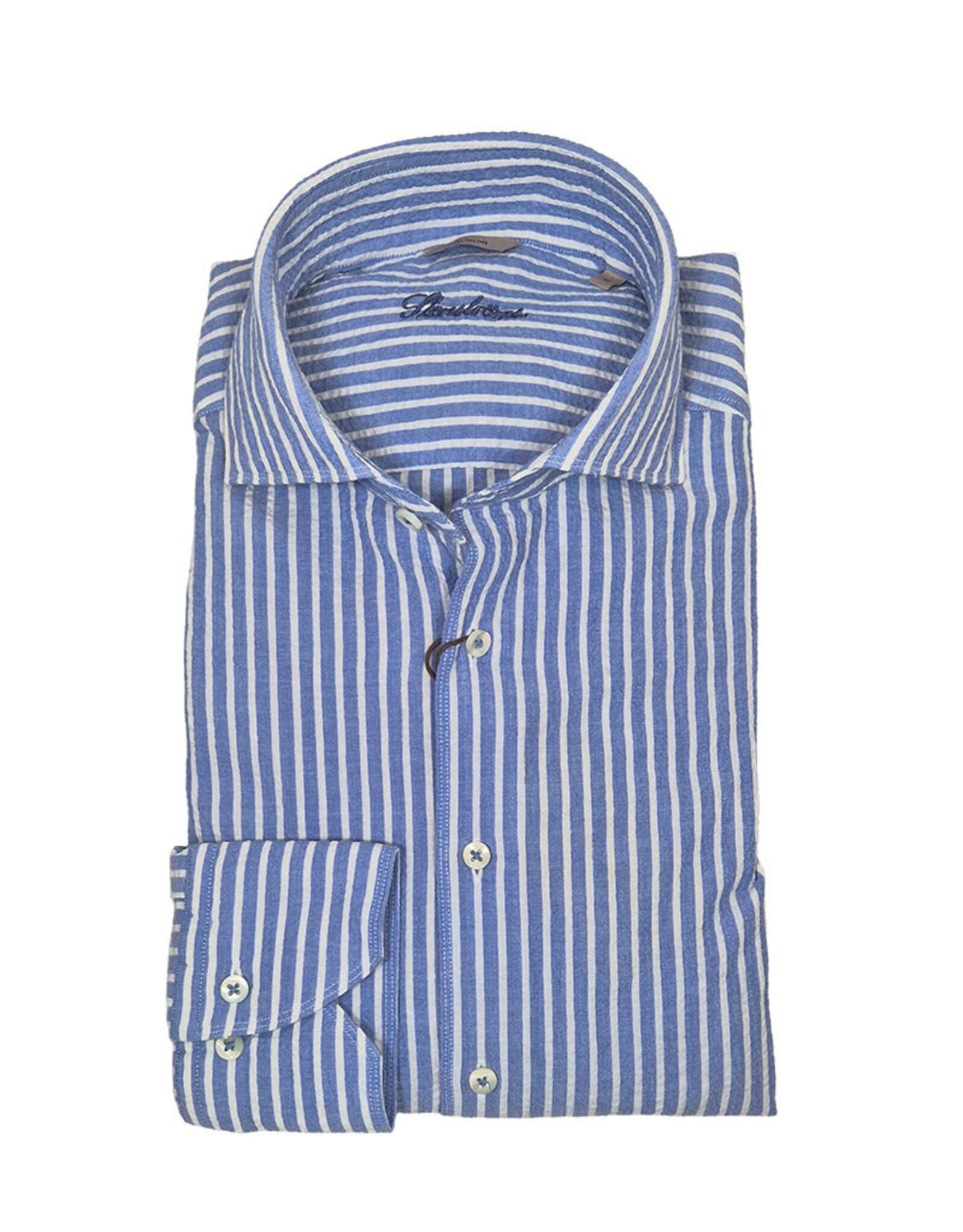 Stenströms Stenströms shirt blue striped Regular 674281-9187/122