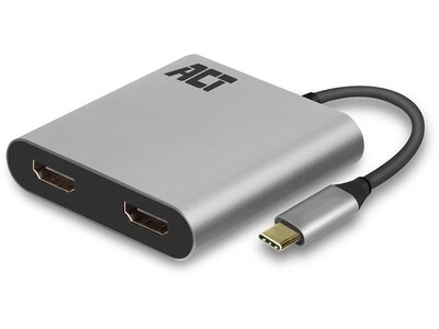 ACT ACT AC7012  | USB-C naar dual HDMI Hub