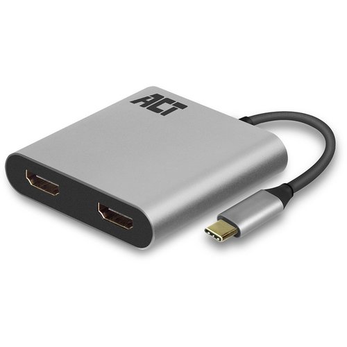 ACT AC7012 | USB-C naar dual HDMI Hub