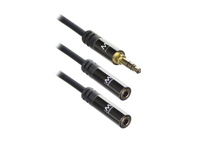 Ewent EW9236 | Audiosplitter 3.5mm male naar 2x 3.5mm female | 0,15 Meter