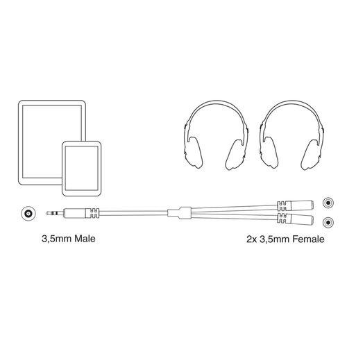 Ewent EW9236 | Audiosplitter