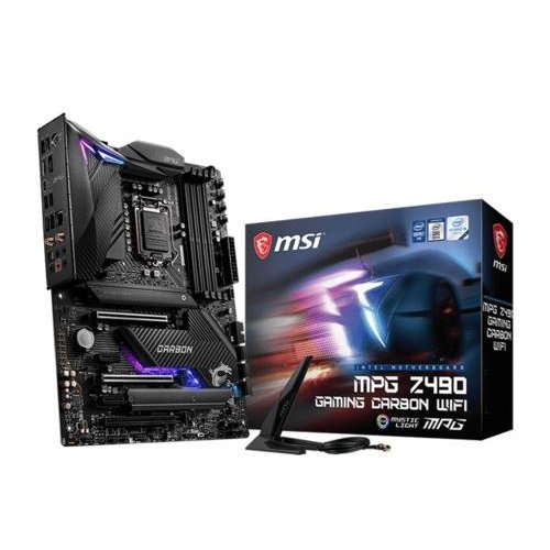 MSI MPG Z490 GAMING CARBON WIFI LGA 1200 ATX Intel Z490 MSI MPG Z490 GAMING CARBON WIFI LGA 1200 ATX Intel Z490