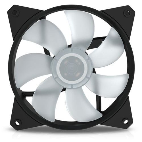 CoolerMaster Cooler Master MasterFan MF121L RGB Computer behuizing Ventilator 12 cm Zwart, Transparant CoolerMaster Cooler Master MasterFan MF121L RGB Computer behuizing Ventilator 12 cm Zwart, Transparant