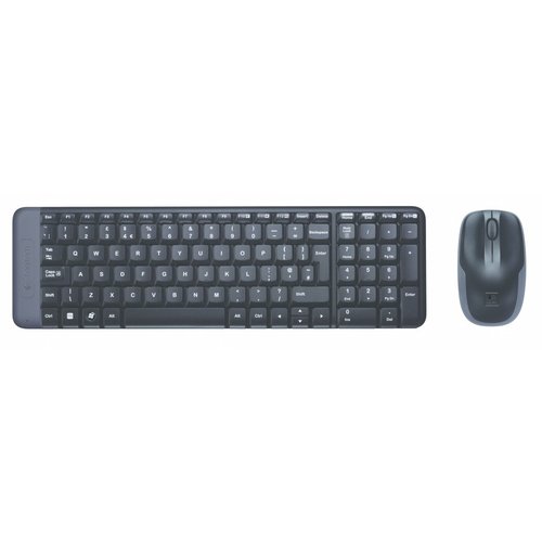 Logitech MK220 RF Wireless QWERTY US International Black Logitech MK220 RF Wireless QWERTY US International Black