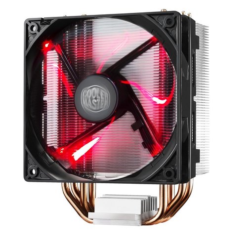 CoolerMaster Cooler Master Hyper 212 LED Processor Koeler 12 cm Zwart, Metallic, Rood CoolerMaster Cooler Master Hyper 212 LED Processor Koeler 12 cm Zwart, Metallic, Rood