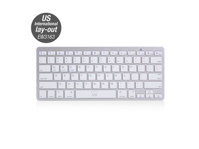 Ewent EW3163 Ultradun Bluetooth Keyboard - US lay-out (Qwerty)