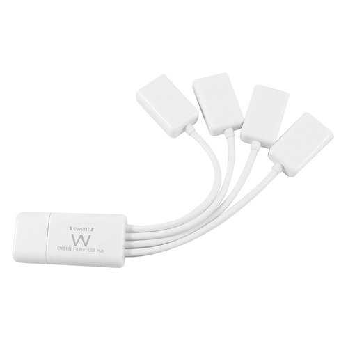 Ewent EW1110 Flexibele 4 Poorts USB Hub