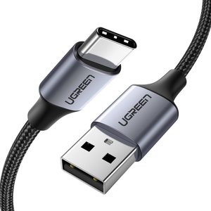 UGreen Ugreen USB 2.0 A naar USB-C kabel | Nikkel | 1 meter