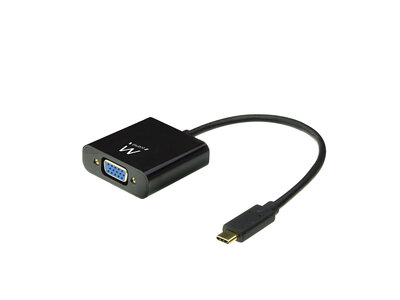 Ewent EW9821 USB-C naar VGA female adapter