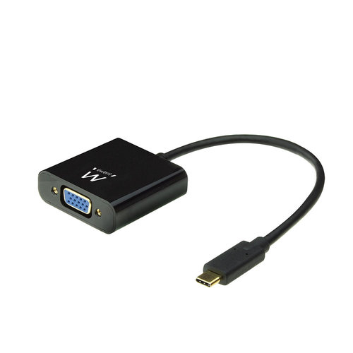 Ewent EW9821 USB-C naar VGA female adapter