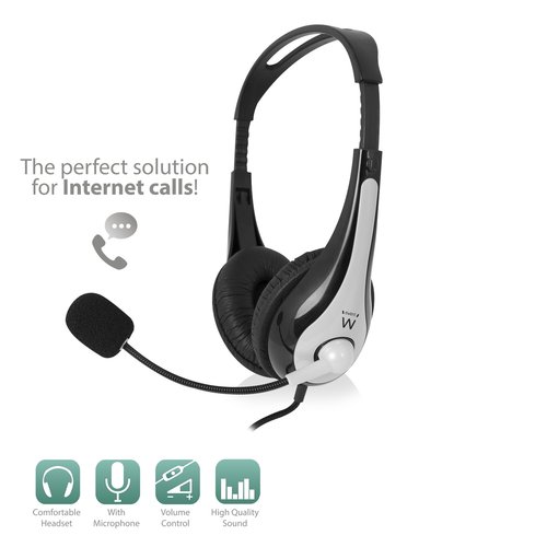 Ewent EW3562 Professional headset met microfoon Ewent EW3562 Professional headset met microfoon