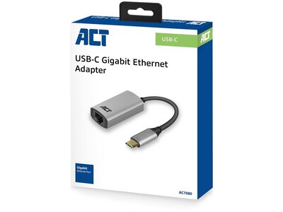 ACT AC7080 USB-C Gigabit netwerkadapter