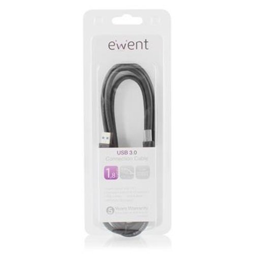 Ewent EW9623 USB 3.0 Type A naar Type B Aansluitkabel | 1,8 Meter Ewent EW9623 USB 3.0 Type A naar Type B Aansluitkabel | 1,8 Meter