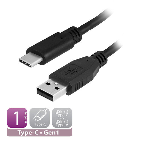 Ewent Ewent EW9649 USB-C 3.2 Gen1 naar USB-A Aansluitkabel | 1,0 Meter